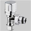 BricoGo VALVOLA D'ARREDO A SQUADRA TERMOSTATICA CROMO 1/2 x 2419 ARTECLIMA