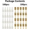 200 Pz. Capocorda Connettore Elettrico Piatto Faston Maschio Spade Sleeve