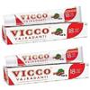 Fatto a mano Dentifricio Vicco Vajradanti erbe ayurvediche e cortecce confezione da 2