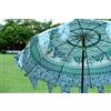 Fatto a mano Ombrellone da giardino indiano bellissimo mandala in cotone ombrellone ombrel...