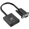 Generico ADATTATORE DA VGA A HDMI CON ALIMENTAZIONE EWENT USCITA AUDIO JACK 3,5MM