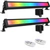 Faretto LED RGB Esterno, 25W Barre Di Luce LED RGB Con Telecomando, IP66, 10 Col