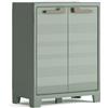 Keter Armadio 2 Ripiani Regolabili Realizzato In Resina Planet Outdoor Basso, Ve