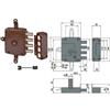 CISA Serratura Quintuplice Applicare S Scrocco Doppia Mappa 57172 Cod 64606