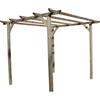 DOMUS PERGOLA LEGNO EURO DOMUS - PINO IMPREGNATO MT 3X3 H.MT 2,5
