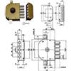 CR SERRATURA TRIPLICE DA APPLICARE SENZA SCROCCO A POMPA 3200 mm.60 DX (3200C02...