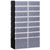 HOMCOM Guardaroba Modulare Armadietto a 8 Ripiani 2 Righe Cubi, Bianco e Nero