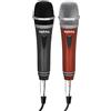 KARMA DM 522 coppia di microfoni adatti per karaoke feste parlato voce NUOVO