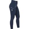 Equestro LEGGINS EQUESTRO DONNA NAVY FULL GRIP