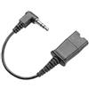POLY HP Poly 3.5mm to QD Headset Cable 3m Adapter for Office Phones, Headphones, Tel