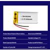 Battery Batteria 802040 3,7V 650mAh ricaricabile Li-Po Polimeri Ioni Litio