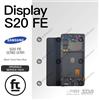 SAMSUNG DISPLAY S20 FE G781/G780 ORIGINALE SERVICE NERO CLOUD NAVY BLUE + ANTENN
