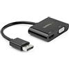 StarTech.com StarTech DisplayPort to HDMI VGA Adapter 4K 60Hz Converter Dual Monitor Output