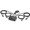 StarTech.com StarTech C2-D46-UC2-CBL KVM Switch USB Black for Keyboard Video Mouse Monitor