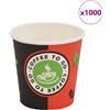 vidaXL 1000x Bicchieri da Caffè Monouso in Carta 120 ml (4 oz) Bicchierini Eco vidaXL