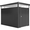Outsunny Capanno da Giardino con Lucernario 162x259x201 cm Grigio Scuro
