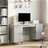 vidaXL Scrivania con lo scaffale con porta Legno ingegnerizzato Set di Mobili vidaXL