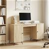 vidaXL Scrivania con lo scaffale con porta Legno ingegnerizzato Set di Mobili vidaXL