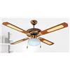 DCG VENTILATORE A SOFFITTO DCG VECRD42L CON CATENELLE 1 LUCE 4 PALE DIAMETRO 132CM