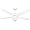 Zephir Ventilatore Soffitto Luce Telecomando 5 Pale Lampadario ø 132 cm Zephir ZFR9111B