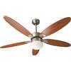 Zephir Ventilatore Soffitto Luce Telecomando 5 Pale Lampadario ø 130 Zephir ZFR9111M