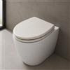 Vetrineinrete Copriwater universale rovere chiaro effetto legno in MDF tavoletta con cerniere