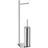 GEDY Gd Trilly Piantana Porta Rotolo Scopino Cromato