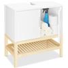Relaxdays Mobiletto Sottolavabo, Armadietto per Lavandino, Mobile Bagno, HLP 60,