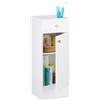 Relaxdays Mobile Bagno in MDF, Armadietto con Cassetto, Design a Lamella, con un