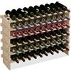 Relaxdays Cantinetta Portabottiglie, Scaffale per 60 Bottiglie di Vino, Ripiani