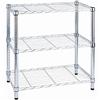 King Collection S1775001 Scaffale Cromato Tre Piani, Argento, 60 x 35 x 90 Cm
