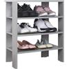 RICOO Scarpiera salvaspazio 70 x 60 x 32 cm WM039-PL Scaffale mobile ingresso Gr