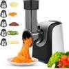 COOCHEER Taglia Verdure Elettrico, Tagliaverdure 150W Professionale Grattugia Tr