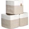 NaturalCozy Kallax - Cestini portaoggetti cubici 15 x 13 x 13 cm, colore: Bianco