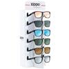 ZIPPO Assortimento Occhiali da Sole 9 Paia + Espositore Obp 201A Zippo