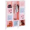 Relaxdays Scaffale Componibile per Cameretta, Motivi Divertenti, Plastica DIY Ar