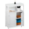 Relaxdays Mobile da Bagno, Armadietto Legno MDF, HLP: 80x60x29 cm, Mobiletto da