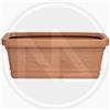 Oem sistem Vaso Rettangolare Maxi Festonato "Terracotta"60x32x28H cm. RESINA