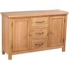 vidaXL Credenza Grande 3 Cassetti Rovere Mobile Armadietto Madia Cassettiera vidaXL