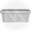Oem sistem Vaso Rettangolare Maxi Festonato "Bianco" RESINA 60x32x28H cm.
