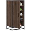 vidaXL Scarpiera Rovere Fumo 48x38x97,5 cm in Legno Multistrato vidaXL