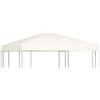 vidaXL Copertura Superiore per Gazebo in Tessuto 310 g/m² Beige Tetto Tendone vidaXL