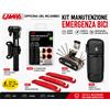 Lampa Kit Riparazione Bici Completo Pompa Multi Tool Leve Foratura Borsello MTB Strada
