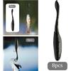 8 pezzi Wiggle Worm Soft Fishing Tackle Esche da pesca per trota salmonata