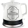 MAESTRO NEW Bollitore Elettrico in Ceramica Kettle 1.2L 1200W Ceramic White
