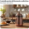 Bricco per Caffè con Beccuccio Sottile Finitura Bronzo Antico per Bar, Baristi