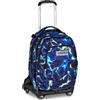 Seven Trolley Scuola Jack 8 Ruote Detach ELECTICVIBE BOY, Blu, 34 L, Scomponibil