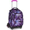 Seven Trolley Scuola Jack 8 Ruote Detach LOVEPASS, Viola, 34 L, Scomponibile