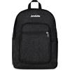 Invicta Zaino Scuola Jelek Shine, Nero, 34 L, Effetto brillantini, Doppio