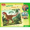 Maped Creativ - Mosaic Creations Dinosauri Attività Mosaici Dinosauri - Tavole da mosaico colorate e adesive - dai 5 anni